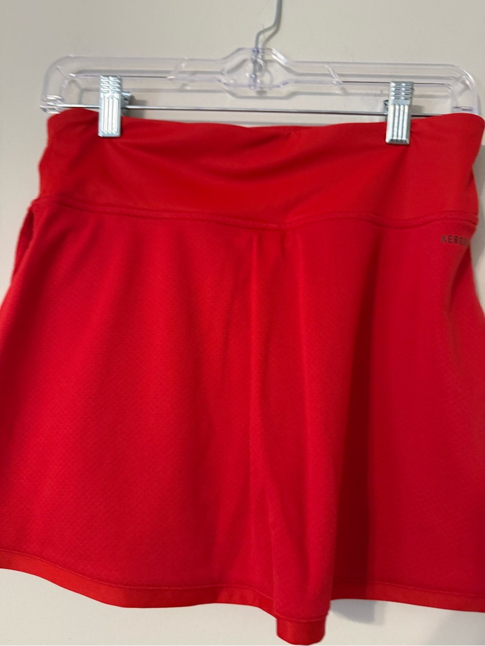 adidas Bright Red Athletic Skirt with Black Logo - Picture 4 of 5